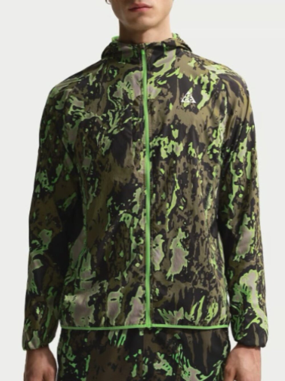 Nike ACG Trail Running Jacket 'College Grey Mean Green IF2171-009 Size (XS)